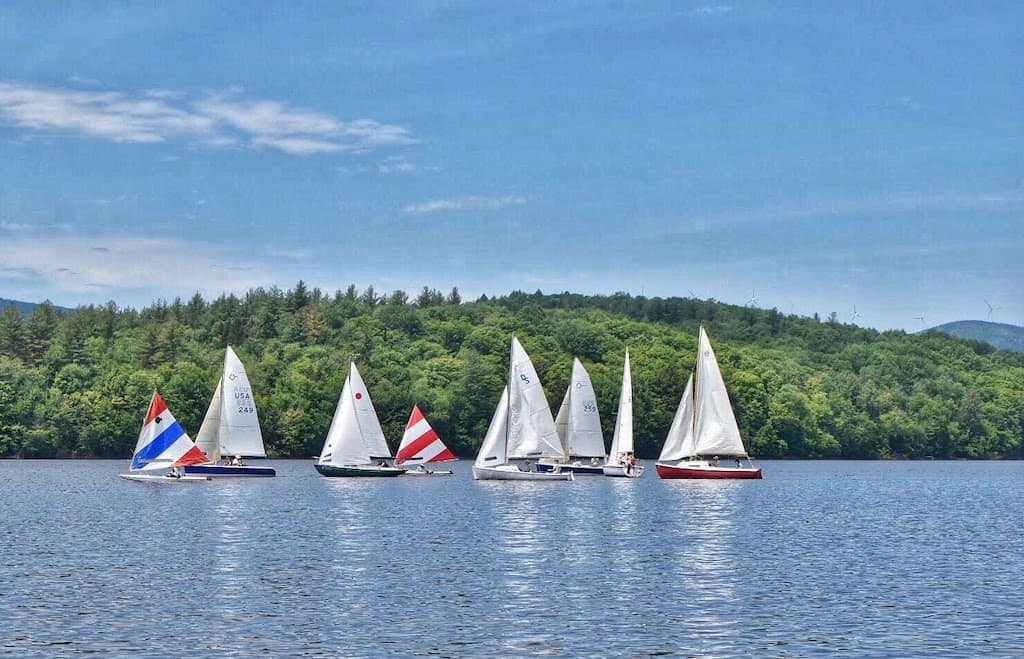 Sailing on Harriman Reservoir